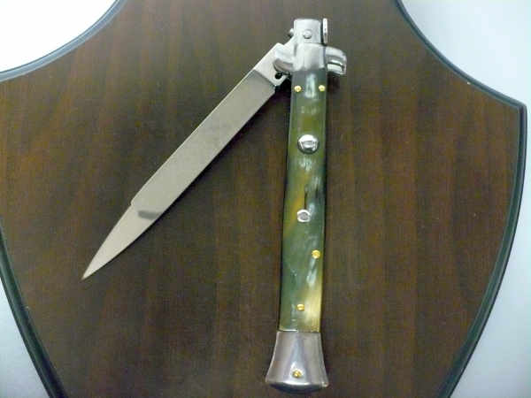 Italian stiletto - pugnale Frank Beltrame - 28 cm -corno di bufalo brasiliano , lama swedge-  FB 28/09B -4