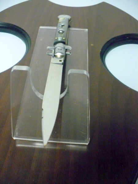 Italian stiletto - pugnale Frank Beltrame - 28 cm -corno di bufalo brasiliano , lama swedge-  FB 28/09B -4