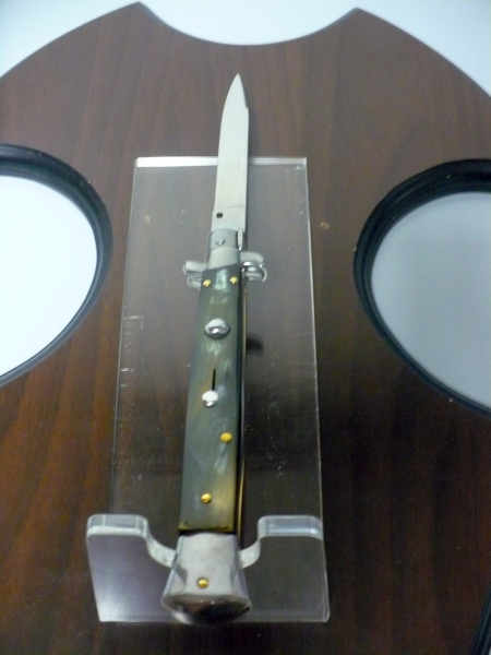 Italian stiletto - pugnale Frank Beltrame - 28 cm -corno di bufalo brasiliano , lama swedge-  FB 28/09B -4