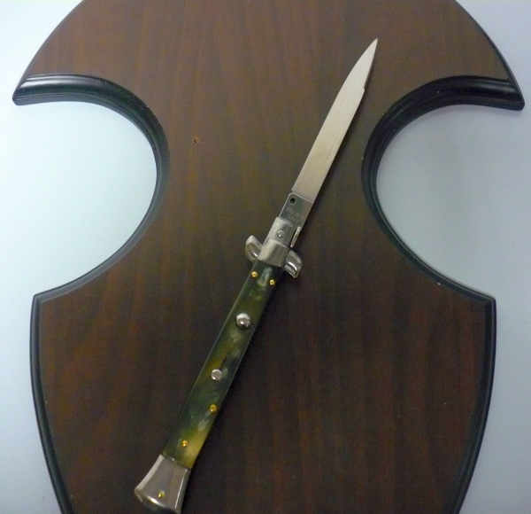 Italian stiletto - pugnale Frank Beltrame - 28 cm -corno di bufalo brasiliano , lama swedge-  FB 28/09B -4