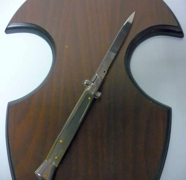 Italian stiletto - pugnale Frank Beltrame - 28 cm -corno di bufalo brasiliano , lama swedge-  FB 28/09B -4