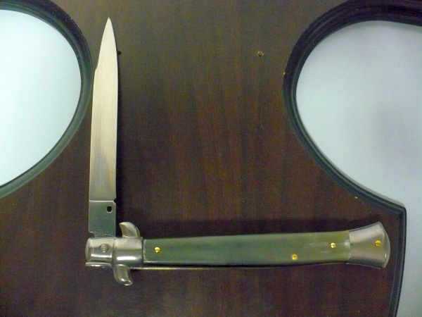 Italian stiletto - pugnale Frank Beltrame - 28 cm -corno di bufalo brasiliano , lama swedge-  FB 28/09B -4