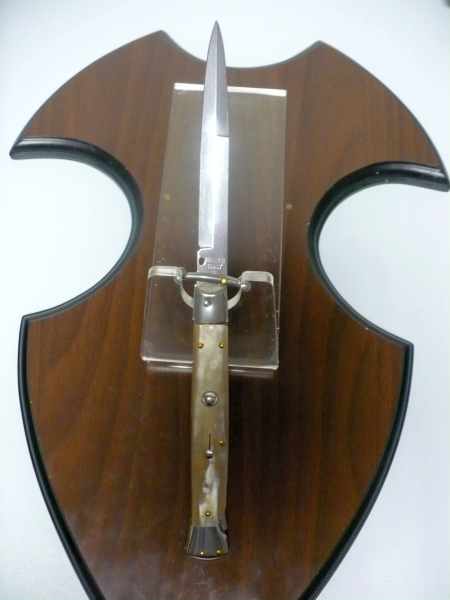Swinguard Frank Beltrame - italian stiletto 28 cm -bufalo chiaro, lama baionetta- FB 550/58B- 2