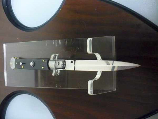 Frank Beltrame , italian stiletto , pugnale - 23 cm , corno di bufalo scuro,lama dagger , modello FB 23/58D -20