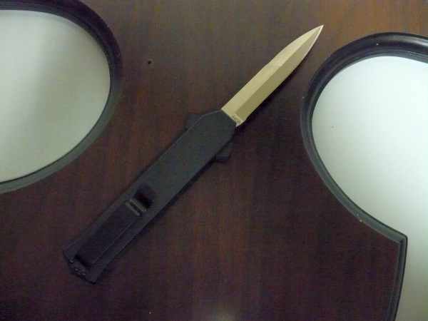 Coltello frontale - F16 OTF - 20,50 cm - lama baionetta - AKC World knife - 3