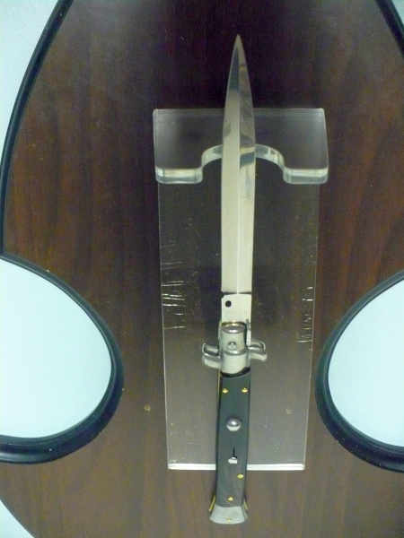 Frank Beltrame , italian stiletto , pugnale - 28 cm , corno di bufalo scuro, dagger , modello FB 28/58D - 22