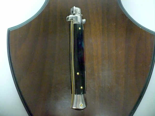 Frank Beltrame , italian stiletto , pugnale - 28 cm , corno di bufalo scuro, dagger , modello FB 28/58D - 22