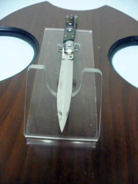 Frank Beltrame , italian stiletto , pugnale - 28 cm , corno di bufalo scuro, dagger , modello FB 28/58D - 22