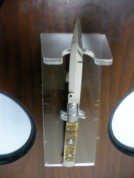 Frank Beltrame , italian stiletto - 23 cm , corno di ariete - lama baionetta , modello FB 23/63B - 7