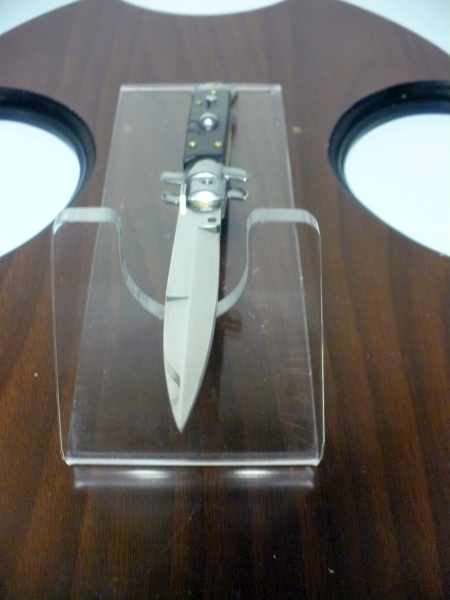 Frank Beltrame , italian stiletto - 23 cm , corno di ariete - lama baionetta , modello FB 23/63B - 3