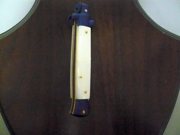 Frank Beltrame italian stiletto-23 cm imitazione di madreperla,baionetta con bandiera americana , edizione limitata - numero 15/26