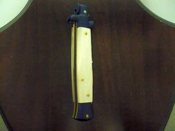 Frank Beltrame italian stiletto-23 cm imitazione di madreperla,baionetta con bandiera americana , edizione limitata - numero 47/26