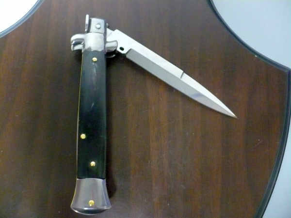 Italian stiletto - pugnale Frank Beltrame - 23 cm - corno di bufalo brasiliano , lama baionetta- FB 23/09B -1