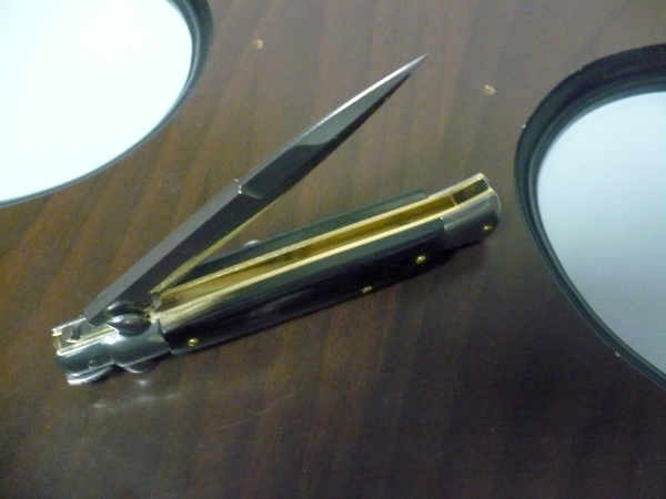 Italian stiletto - pugnale Frank Beltrame - 23 cm - corno di bufalo brasiliano , lama baionetta  -  FB 23/09B - 6