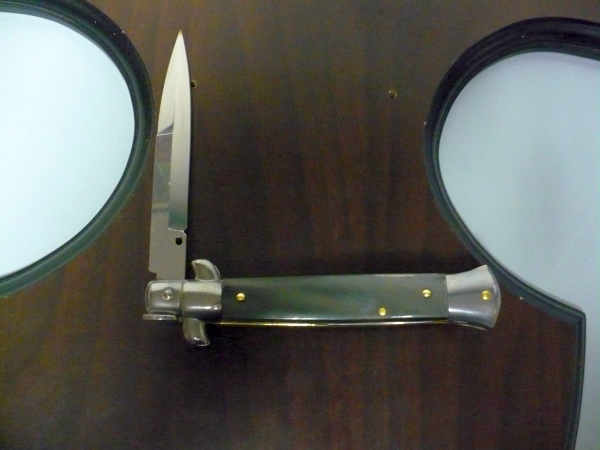 Italian stiletto - pugnale Frank Beltrame - 23 cm - corno di bufalo brasiliano , lama baionetta  -  FB 23/09B - 5