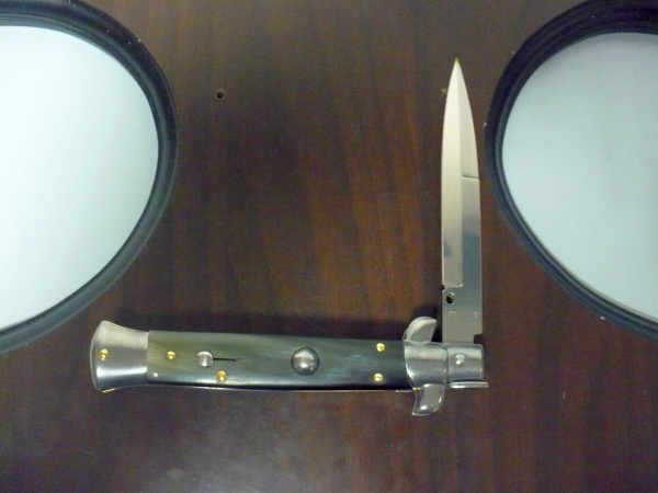 Italian stiletto - pugnale Frank Beltrame - 23 cm - corno di bufalo brasiliano , lama baionetta- FB 23/09B - 13