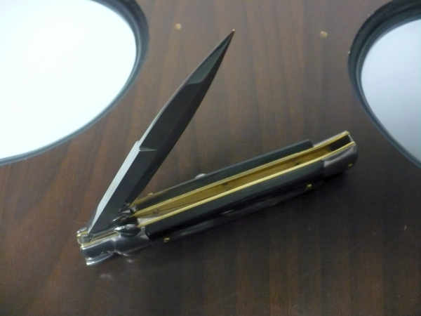 Italian stiletto - pugnale Frank Beltrame - 23 cm - corno di bufalo brasiliano , lama baionetta- FB 23/09B -12