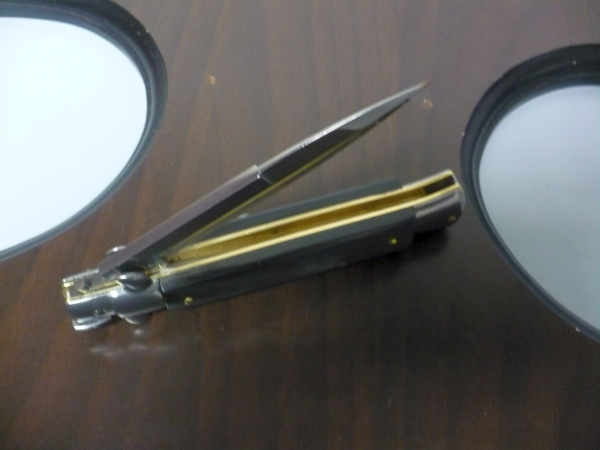 Italian stiletto - pugnale Frank Beltrame - 23 cm - corno di bufalo brasiliano , lama baionetta  -  FB 23/09B - 5