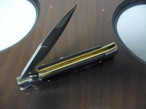 Italian stiletto - pugnale Frank Beltrame - 23 cm - corno di bufalo brasiliano , lama baionetta- FB 23/09B -11