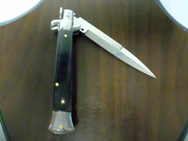 Italian stiletto - pugnale Frank Beltrame - 23 cm - corno di bufalo brasiliano , lama baionetta  -  FB 23/09B - 3