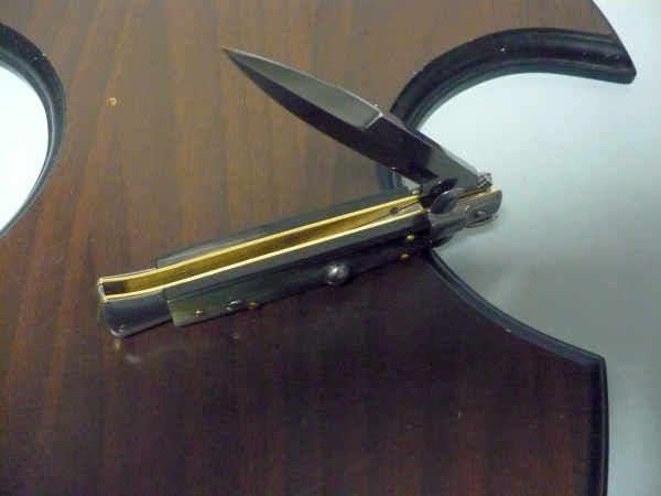 Italian stiletto - pugnale Frank Beltrame - 23 cm - corno di bufalo brasiliano , lama baionetta- FB 23/09B - 13