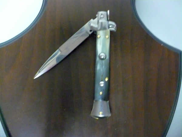 Italian stiletto - pugnale Frank Beltrame - 23 cm - corno di bufalo brasiliano , lama baionetta  -  FB 23/09B - 5
