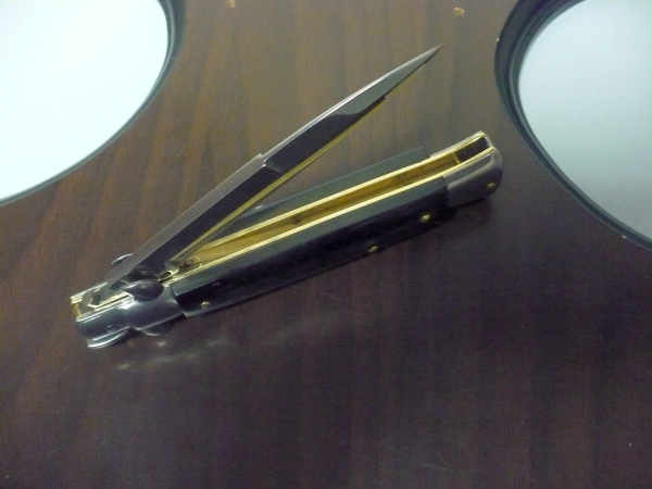 Italian stiletto - pugnale Frank Beltrame - 23 cm - corno di bufalo brasiliano , lama baionetta  -  FB 23/09B - 8