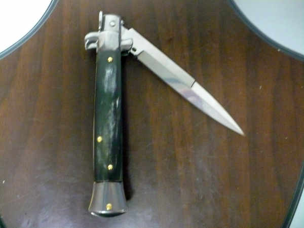 Italian stiletto - pugnale Frank Beltrame - 23 cm - corno di bufalo brasiliano , lama baionetta- FB 23/09B -12