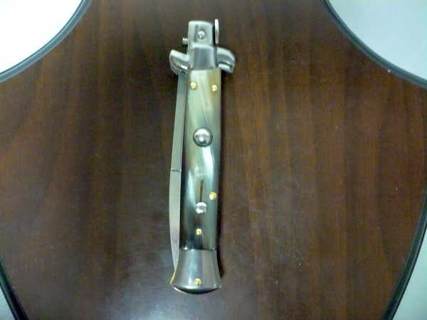 Italian stiletto - pugnale Frank Beltrame - 23 cm - corno di bufalo brasiliano , lama baionetta  -  FB 23/09B - 7