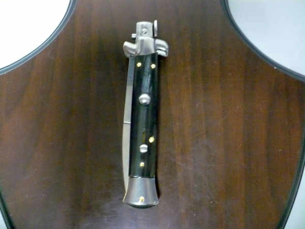 Italian stiletto - pugnale Frank Beltrame - 23 cm - corno di bufalo brasiliano , lama baionetta  -  FB 23/09B - 6
