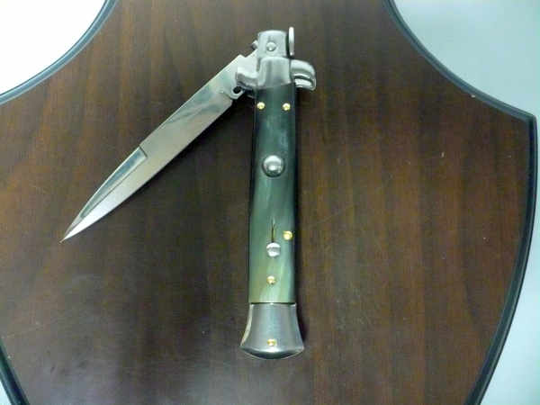 Italian stiletto - pugnale Frank Beltrame - 23 cm - corno di bufalo brasiliano , lama baionetta- FB 23/09B - 13