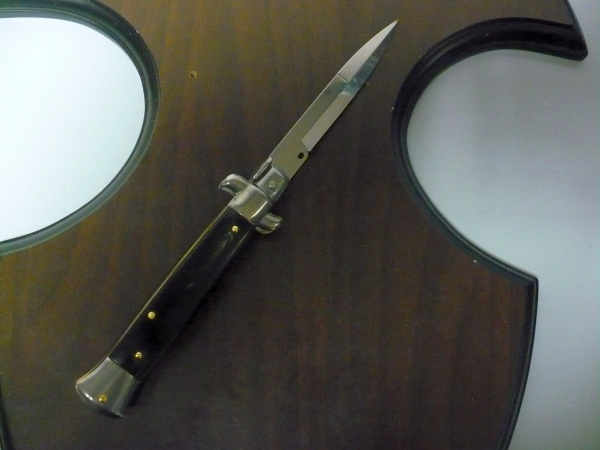 Italian stiletto - pugnale Frank Beltrame - 23 cm - corno di bufalo brasiliano , lama baionetta- FB 23/09B -1