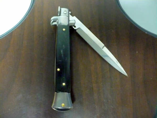 Italian stiletto - pugnale Frank Beltrame - 23 cm - corno di bufalo brasiliano , lama baionetta- FB 23/09B - 13