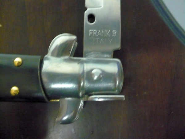 Italian stiletto - pugnale Frank Beltrame - 23 cm - corno di bufalo brasiliano , lama baionetta- FB 23/09B -1
