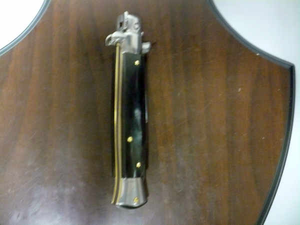 Italian stiletto - pugnale Frank Beltrame - 23 cm - corno di bufalo brasiliano , lama baionetta- FB 23/09B -11
