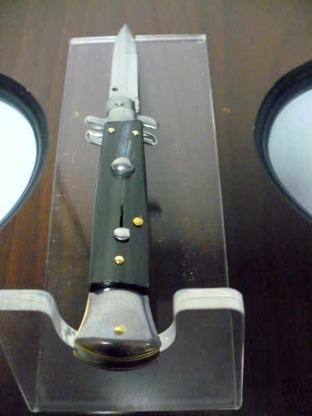 Italian stiletto - pugnale Frank Beltrame - 23 cm - corno di bufalo brasiliano , lama baionetta  -  FB 23/09B - 6