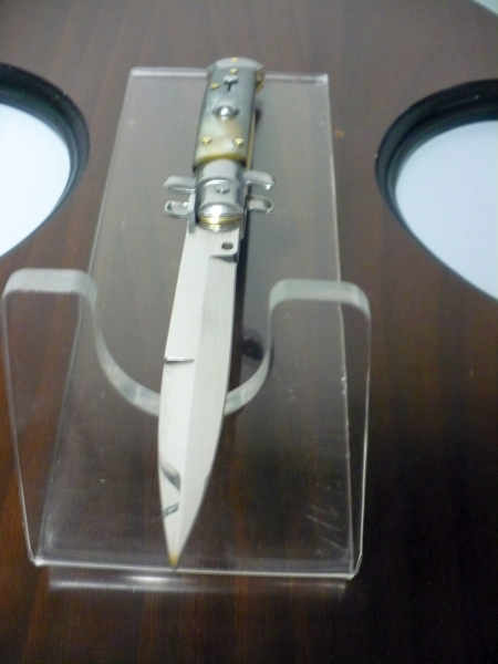 Italian stiletto - pugnale Frank Beltrame - 23 cm - corno di bufalo brasiliano , lama baionetta- FB 23/09B -12