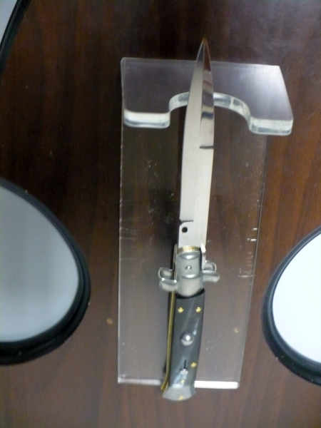 Italian stiletto - pugnale Frank Beltrame - 23 cm - corno di bufalo brasiliano , lama baionetta- FB 23/09B -11