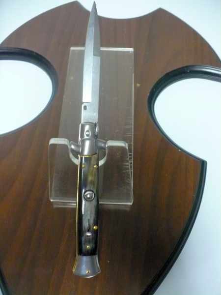 Italian stiletto - pugnale Frank Beltrame - 23 cm - corno di bufalo brasiliano , lama baionetta  -  FB 23/09B - 3
