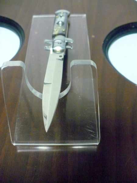 Italian stiletto - pugnale Frank Beltrame - 23 cm - corno di bufalo brasiliano , lama baionetta  -  FB 23/09B - 3