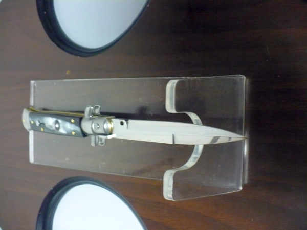 Italian stiletto - pugnale Frank Beltrame - 23 cm - corno di bufalo brasiliano , lama baionetta  -  FB 23/09B - 8
