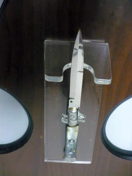 Italian stiletto - pugnale Frank Beltrame - 23 cm - corno di bufalo brasiliano , lama baionetta  -  FB 23/09B - 5