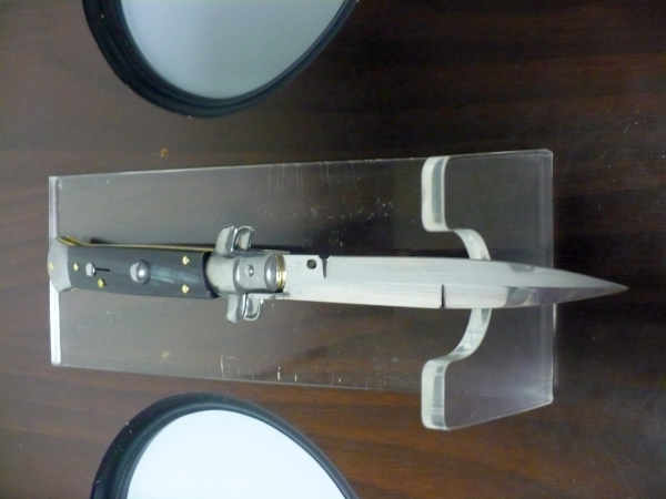 Italian stiletto - pugnale Frank Beltrame - 23 cm - corno di bufalo brasiliano , lama baionetta  -  FB 23/09B - 6