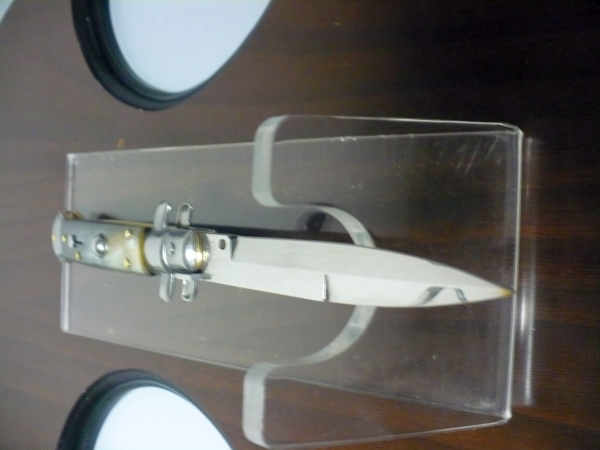 Italian stiletto - pugnale Frank Beltrame - 23 cm - corno di bufalo brasiliano , lama baionetta- FB 23/09B -12