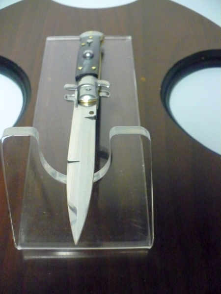Italian stiletto - pugnale Frank Beltrame - 23 cm - corno di bufalo brasiliano , lama baionetta  -  FB 23/09B - 6