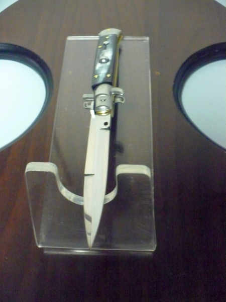 Italian stiletto - pugnale Frank Beltrame - 23 cm - corno di bufalo brasiliano , lama baionetta  -  FB 23/09B - 8