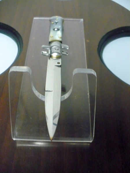 Italian stiletto - pugnale Frank Beltrame - 23 cm - corno di bufalo brasiliano , lama baionetta  -  FB 23/09B - 5