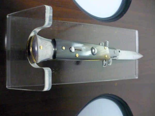 Italian stiletto - pugnale Frank Beltrame - 23 cm - corno di bufalo brasiliano , lama baionetta  -  FB 23/09B - 7