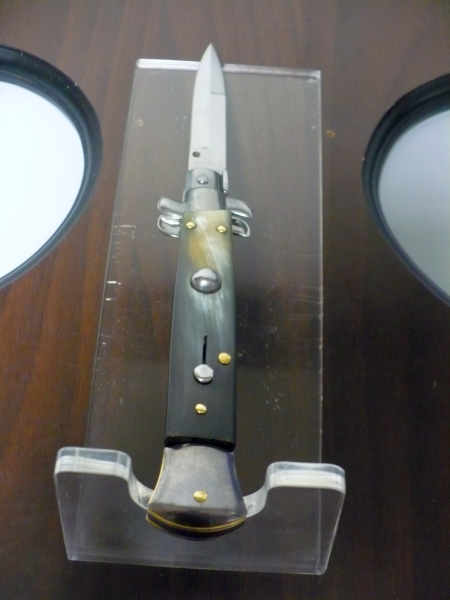 Italian stiletto - pugnale Frank Beltrame - 23 cm - corno di bufalo brasiliano , lama baionetta- FB 23/09B -12