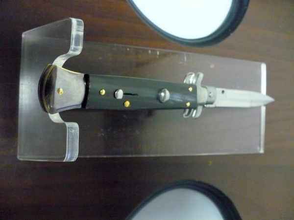 Italian stiletto - pugnale Frank Beltrame - 23 cm - corno di bufalo brasiliano , lama baionetta  -  FB 23/09B - 6